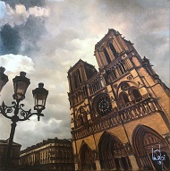 larger image of the work, Notre Dame Cathedral, the Aftermath