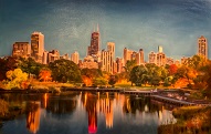 larger image of the work, Chicago Skyline